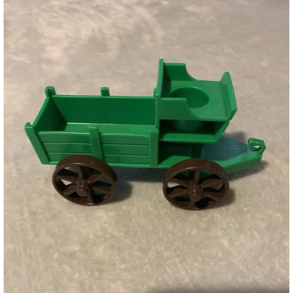 Fisher Price‎ Little People Vintage Green Stagecoach Western Town Wagon #934
